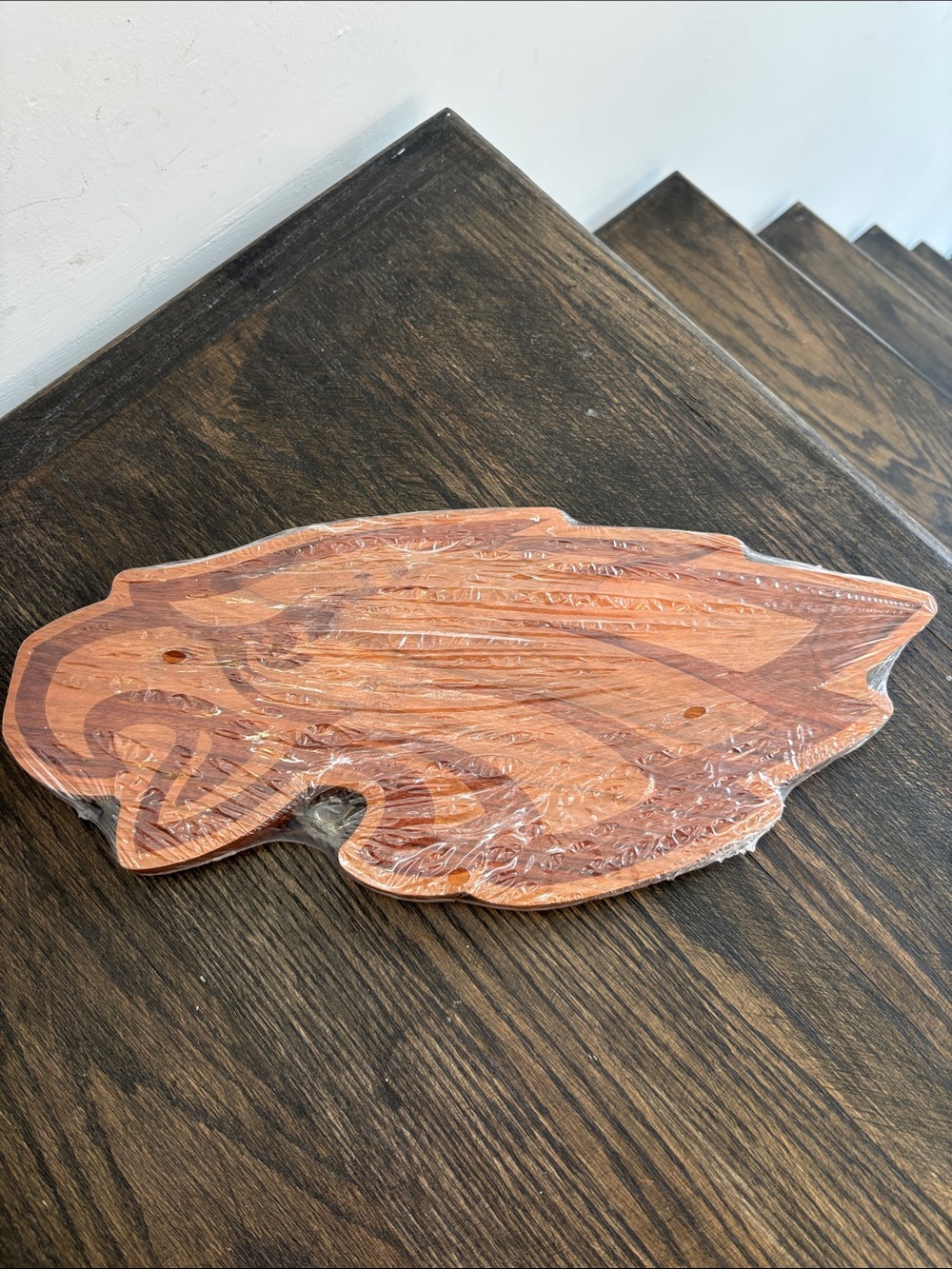 Philadelphia Eagles wood cheese board,14x6x1”
